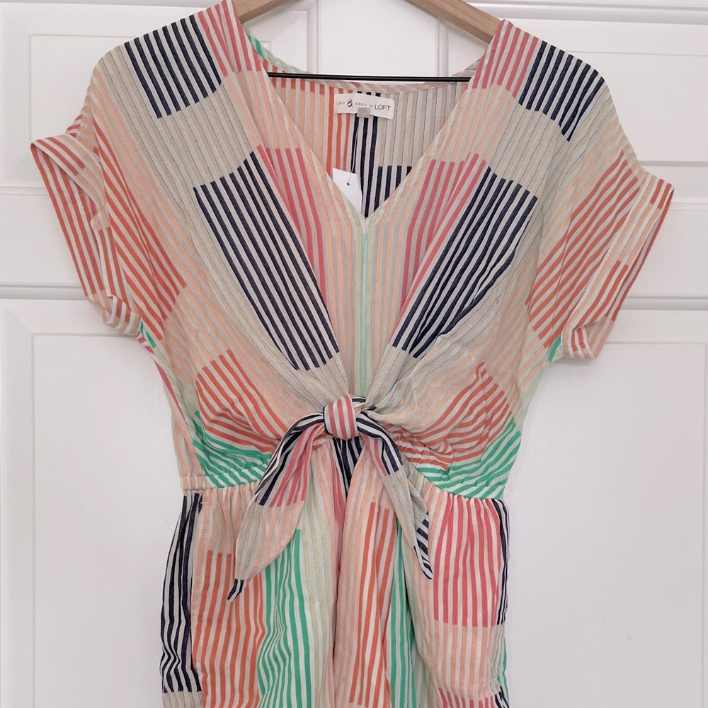 NWT Tie Waist Midi Dress - Picture 2 of 11